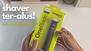 Unboxing amp Review Philips OneBlade Shaver Terbaik yang pernah ada  cukur grooming [upl. by Fronnia406]