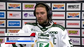 Linus Johansson efter säsongsdebuten  Intervju  Luleå HF  Färjestad BK  20240928 [upl. by Melodee787]