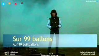 apprendre lallemand  99 Lufballons  99 ballons Author Nina [upl. by Neelya]