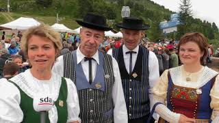 Alphornfestival auf 2200 Metern Höhe in Nendaz [upl. by Ynatterb]