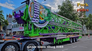 Kermis Tilburg 2023 oprijden en opbouw deel 2 [upl. by Nirtiak]