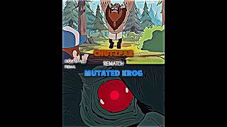 Mutated Krog vs Chutzpar gravityfalls primal whoisstronger vsedit vsbattle wisedit wis [upl. by Aneladgam800]