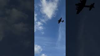 B17 Flying Fortress over Indianapolis [upl. by Ymmac]