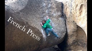 Bishop Bouldering French Press V6 [upl. by Eiblehs27]