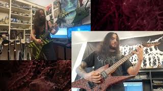 Defeated Sanity  Entity Dissolving Entity Guitar Cover Colab [upl. by Nehtanhoj540]