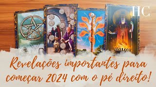 REVELAÇÕES IMPORTANTES PARA COMEÇAR 2024 COM O PÉ DIREITO  HC Tarot [upl. by Job989]