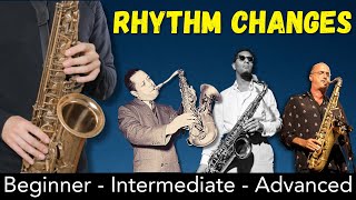 How to play Rhythm Changes Swing Bebop and Modern [upl. by Fry]