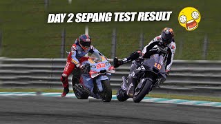 INSANE Marquez vs Luca Marini SEPANG TEST DAY 2 Result  Motogp News 2024 [upl. by Audrye]