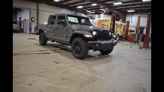 2023 Sting Gray Jeep Gladiator Willys Sport S 4x4 SJ7243 Motor Inn Auto Group [upl. by Yrakcaz108]