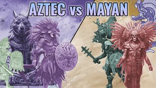 Aztec Vs Mayan Mythology  Whats the Difference [upl. by Fulmis]