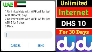 How can I get unlimited data on DU  Du Unlimited Internet For AED 10  For 30 Days  Du Special [upl. by Supmart32]