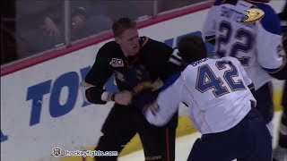 David Backes vs Corey Perry Feb 28 2014 [upl. by Marya]