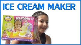 Ice Cream Maker  Kids Toy Machine  DIY Chocolate Ice Cream Recipe [upl. by Aknahs]