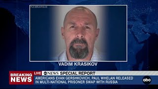 Who is Vadim Krasikov Russian released in the mass prisoner swap [upl. by Garrik]