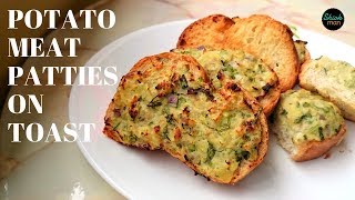 StepbyStep Guide Potato Meat Patties on Toast for Tea Time Snack [upl. by Cordier]