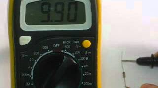 Ranged Multimeter 10k Resistor Test [upl. by Asirap]