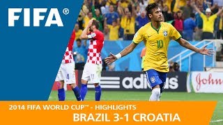 Brazil v Croatia  2014 FIFA World Cup  Match Highlights [upl. by Ainiger390]