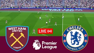 LIVE West Ham United vs Chelsea Premier League 2425 Full Match  Video Game Simulation [upl. by Frasco]