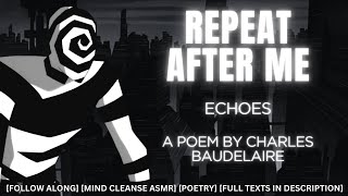 Poem of the Day Echoes  Charles Baudelaire Mind Cleanse ASMR Follow Along [upl. by Aissela733]