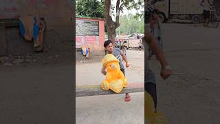 Teddy 🧸 Bear Ko Mara funny comedy cute tiktokvideo [upl. by Gant820]