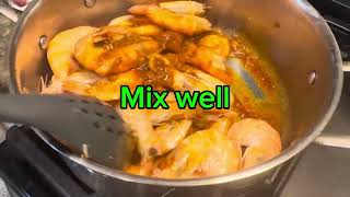 Made my own boiling crab shrimp cooking shrimp foodie food [upl. by Lashond]