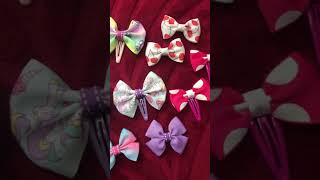 🎀🎀🎀kids bowshairbows hairclips handmade like subscribe [upl. by Tootsie]