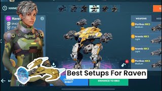 Raven Porthos 13Kills Best Setups Recovering health War Robots Gameplay [upl. by Brynn]