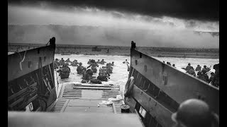 Original DDay footage US Troops storming the Beaches of Normandy [upl. by Wandis]