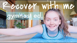 spend a day of recovery with a gymnast what I eat workout zoom running [upl. by Beverlee]