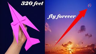 How to Make Paper Airplane Easy That Fly Far FastOver 450 Feet [upl. by Stambaugh]