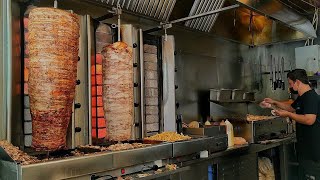 Steki Fast Food  Gyros  Street Food  RhodesGreece [upl. by Eisteb]