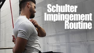 SCHULTER ROUTINE gegen ein IMPINGEMENT  Übungen gegen Schulterschmerzen [upl. by Silrac]