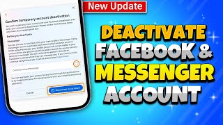 How To Deactivate Facebook and Messenger Account 2024 New Ways [upl. by Ayalahs619]