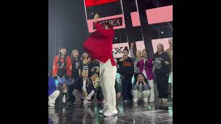 Street women fighter on the stage AIKI HOOK dance Hiphop [upl. by Nahtnaoj]