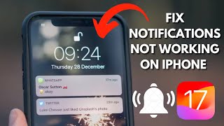 How To Fix Notifications Not Working On iPhoneiPad iOS 1761 [upl. by Buckingham]