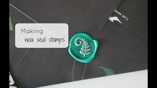 Closing envelopes with wax seal stamps  Snail Mail Video [upl. by Enylekcaj]