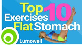 Top 10 Exercises For A Flat Stomach Best Exercises to Lose Belly Fat [upl. by Ordnas465]