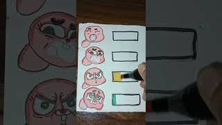 Anais watterson mood level test gumball youtubeshorts shortvideo drawing [upl. by Reinnej919]