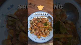 KERANG DARA SAUS PADANG ❤ DAY 16 reels ytshorts shorts cooking food [upl. by Lathan]