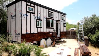 Tiny House Shou Sugi Ban Siding Installation [upl. by Dannel]