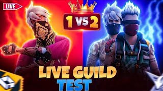 Ak Army Live Guild Test amp FF Live Custom 1v12v23v4 fflive freefire akarmylive freefirelive [upl. by Elianore]