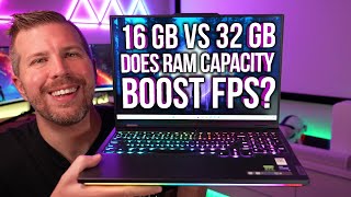 16 GB vs 32 GB Gaming Laptop Ram Capacity Test Does 32 GB Boost Game Performance 10 Games Tested [upl. by Slohcin]