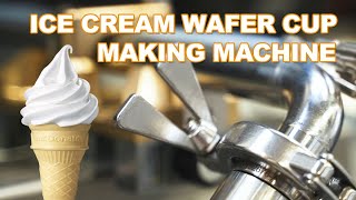 Automatic Ice Cream Wafer Cup Production LineIce Cream Snow Cone MakerIce Cream Wafer Cone Machine [upl. by Enimassej90]