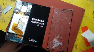 Samsung Galaxy A71 Broken Screen Repair  Glass Replacement  Restoration Destroyed Phone [upl. by Meurer]