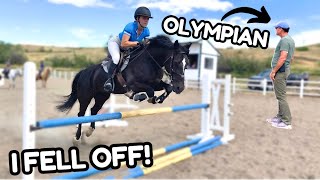 OLYMPIC CLINIC  Show Jumping Clinic Vlog with Olympian  Kyle Carter [upl. by Htebazile114]