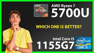 AMD Ryzen 7 5700U vs INTEL Core i5 1155G7 Technical Comparison [upl. by Shepp]