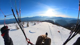 Winter paragliding at Gerlitzen  Uncut [upl. by Martita970]