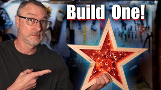 ⭐ DIY Wood Star  It Lights UP  Easy to Build [upl. by Algar]