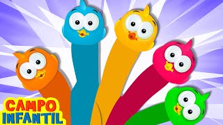 La Familia Dedo con Patitos de Colores  Rimas infantiles  Canciones Infantiles  Campo Infantil [upl. by Arah]