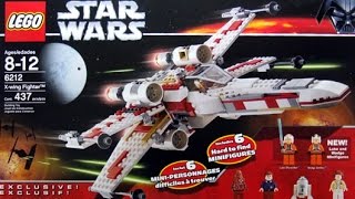 LEGO Instructions for STAR WARS XWING FIGHTER Set 6212 2006 [upl. by Baxy]